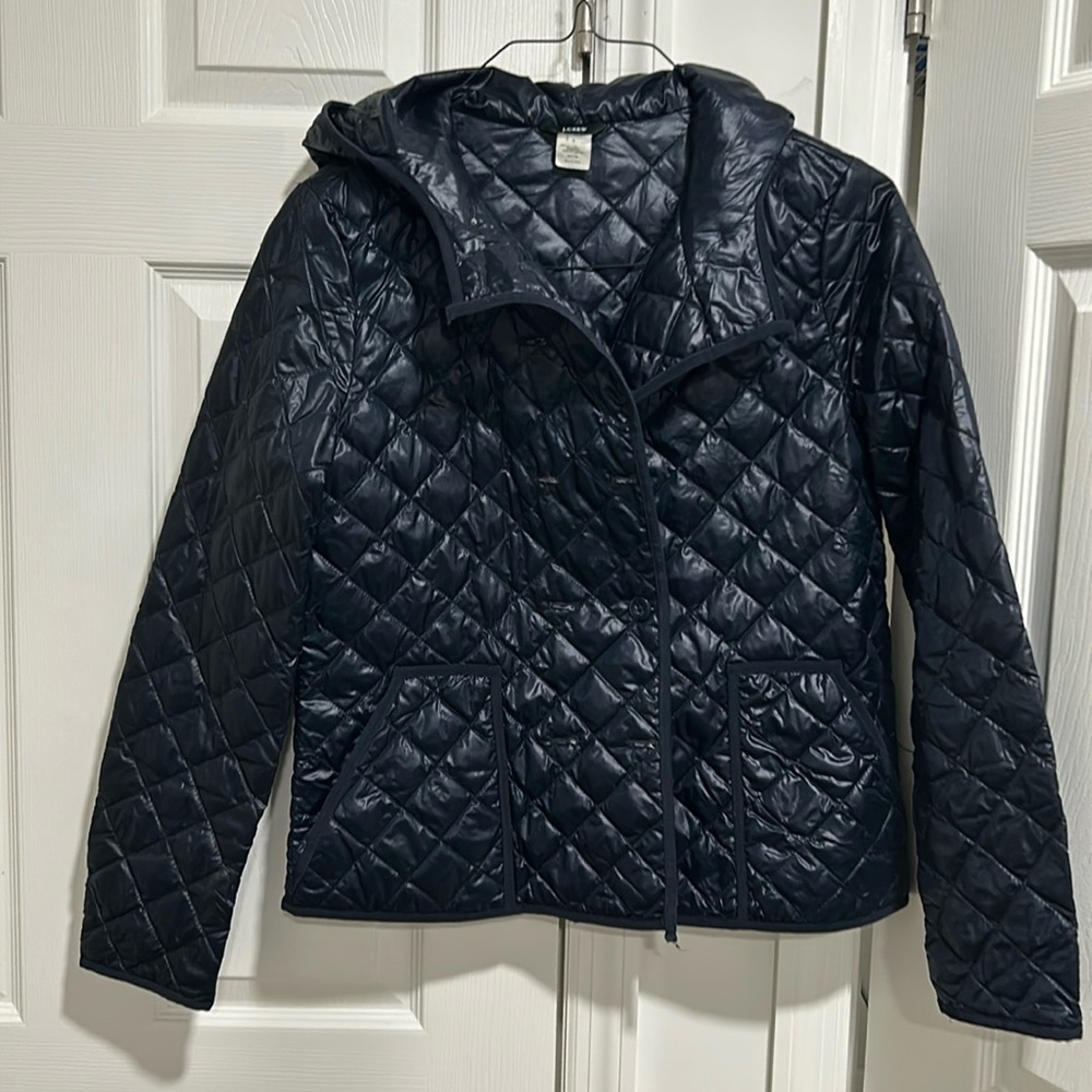 J.Crew quilted pea coat